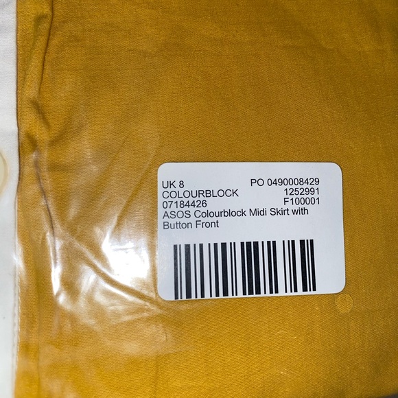 ASOS Color block midi skirt NWT - Picture 11 of 12